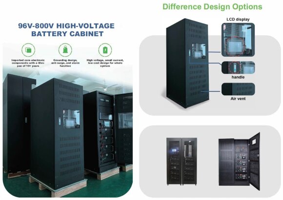High voltage battery cabinet TH-512/280R/HV, LiFePO4, LFP