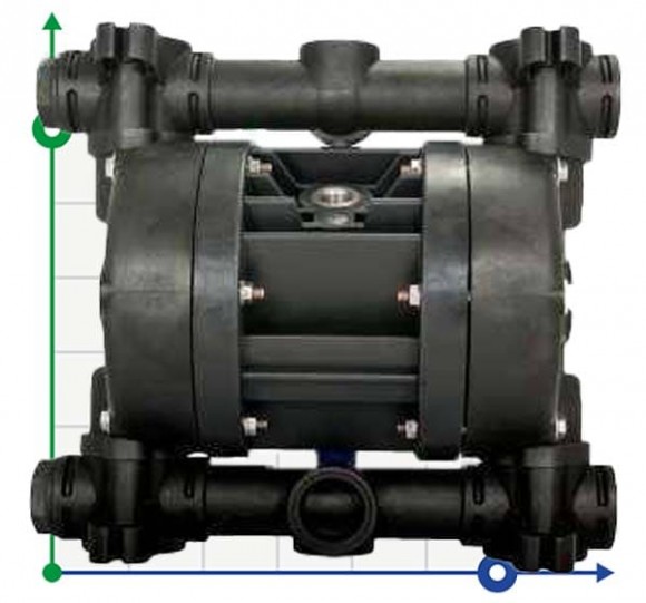 Pompe pneumatique à membrane BOXER 81 PVDF IB81-FCMTTFT--