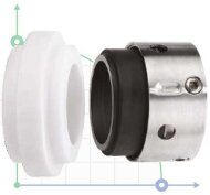 Sello mecánico R-8B 3.7/8, CAR/SIC, VITON, 304, AG