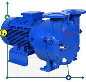 Pompa próżniowa do regeneracji sit molekularnych GMVP 230/120 z silnikiem 1450 obr/min 50Hz 5,5 kW w wykonaniu przeciwwybuchowym Pompa próżniowa do regeneracji sit molekularnych GMVP 230/120 z silnikiem 1450 obr/min 50Hz 5,5 kW w wykonaniu przeciwwybuchowym
