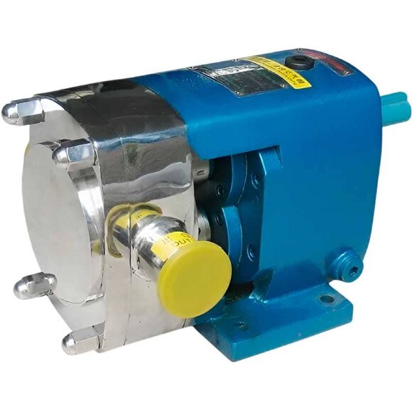 Pompa krzywkowa do produktów z wtrąceniami stałymi LQ3A-36-304/4/B, 3,8-7,6 m3/h, 5,5 kW, 200-400 obr./min, AISI304 bez silnika, przyłącze zaciskowe