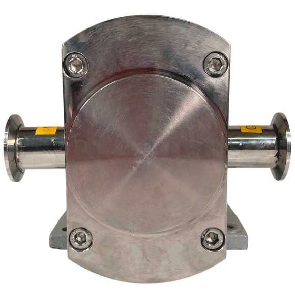 Bomba de levas para productos con inclusiones sólidas LQ3A-36-304/4/B, 3,8-7,6 m3/h, 5,5 kW, 200-400 rpm, AISI304 sin motor, conexión de abrazadera