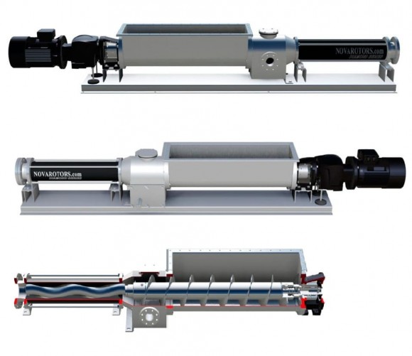 Винтовой насос для сточных вод Nova Rotors JHS-T, D025, 1K2, 9.4m3/h, 120m, 1000rpm Винтовой насос для сточных вод Nova Rotors JHS-T, D025, 1K2, 9.4m3/h, 120m, 1000rpm