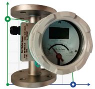 DN50 Stainless steel flow meter rotameter LZ PN40 (alcohol 40%), 0.63...6.3 m3/h, 4-20mA, Ex DN50 Stainless steel flow meter rotameter LZ PN40 (alcohol 40%), 0.63...6.3 m3/h, 4-20mA, Ex