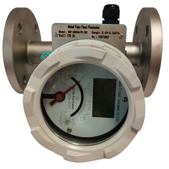 DN50 Stainless steel flow meter rotameter LZ PN40 (alcohol 40%), 0.63...6.3 m3/h, 4-20mA, Ex DN50 Stainless steel flow meter rotameter LZ PN40 (alcohol 40%), 0.63...6.3 m3/h, 4-20mA, Ex