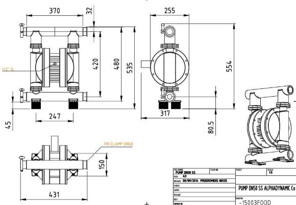 RUBY FDA 040S-W-TST-T pneumatic diaphragm pump RUBY FDA 040S-W-TST-T pneumatic diaphragm pump