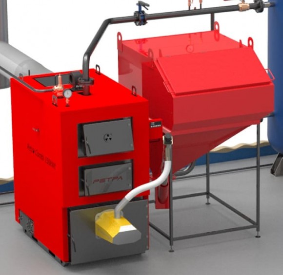 Retra-4M Combi boiler, 80 kW with flare burner