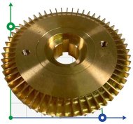 Roue pour pompe à huile vortex WM-10 laiton Roue pour pompe à huile vortex WM-10 laiton