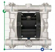 Bomba neumática de membrana BOXER 90 ALU IB90-ALHTAAT-- Bomba neumática de membrana BOXER 90 ALU IB90-ALHTAAT--