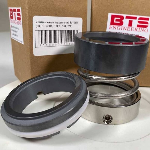 Gleitringdichtung R-108U 55, SIC/SIC, PTFE, 304, T5F Gleitringdichtung R-108U 55, SIC/SIC, PTFE, 304, T5F
