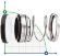 Fin Garniture mecanique R-21 2.1/4, CAR/SIC, VITON, 304