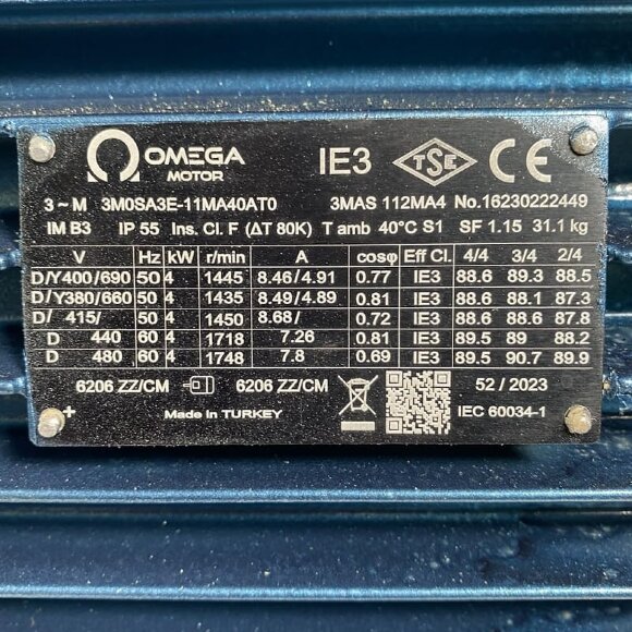 Водокольцевой вакуумный насос ESV 210/80, 145 м3/ч, 4,0 кВт, 1450 об/мин