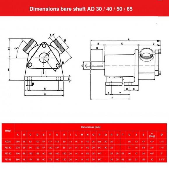 Насос для хлебной закваски AlphaDynamic AD40 BARE SHAFT импеллерный (без двигателя) Насос для хлебной закваски AlphaDynamic AD40 BARE SHAFT импеллерный (без двигателя)
