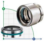 Cierre mecánico R-HJ97 45, TC/TC, VITON, 304, G46 Cierre mecánico R-HJ97 45, TC/TC, VITON, 304, G46