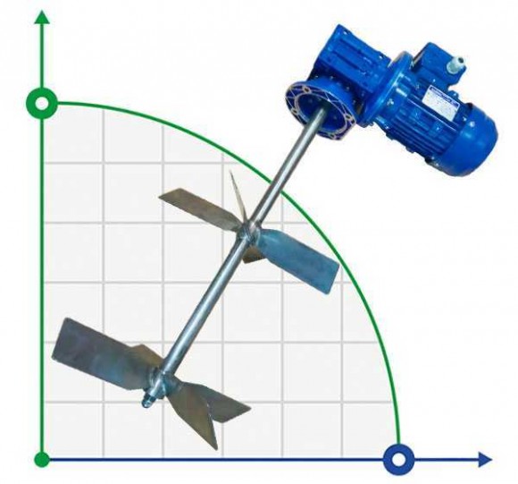 Мешалка двухуровневая ML2004138, 0,37 кВт, 138 об/хв