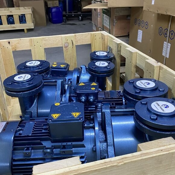 Вакуумный водокольцевой насос ESV 220/90, 195 м3/ч, 5,5 кВт, 1450 об/мин