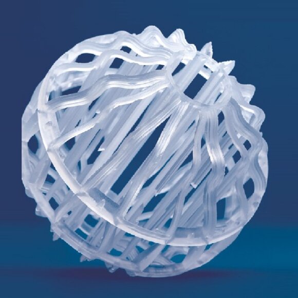 NetBall plastic ball packing, 45 mm, PP, VFF for thermal separation processes
