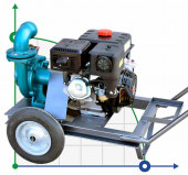 Pompe à essence haute pression 13 cv - démarreur électrique Pompe à essence haute pression 13 cv - démarreur électrique