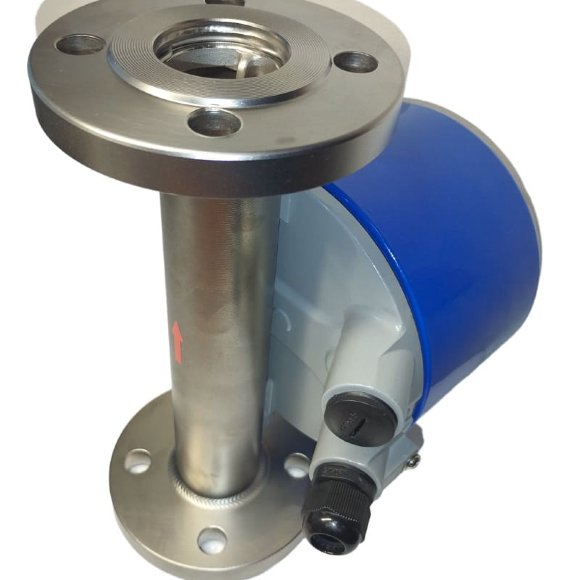 DN25 Stainless steel flow meter rotameter KLZZ PN40 (alcohol 96%), 180...1700 l/h, 4-20mA, Ex