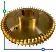 Roue pour pompe à huile vortex WM-30 laiton Roue pour pompe à huile vortex WM-30 laiton