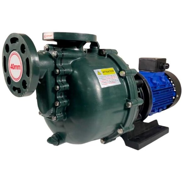 Насос химический QHB-G-40022EAL-SSH5V38AGABS GFRPP, 312L/min, 16,5m, 380V, центробежный самовсасывающий