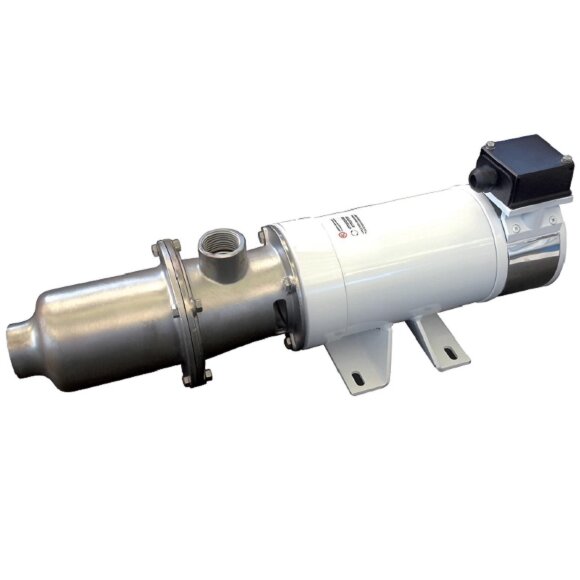 Bomba de tornillo de acero inoxidable para productos alimenticios espesos con inclusiones sólidas LIVERANI MO-I 64 CC/24V 1,1 kW, 1400 rpm