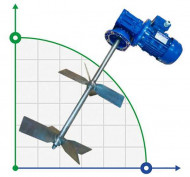 Two-level agitator MLW 301095, 0,55 kW, 95 rpm