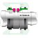 Uszczelnienie mechaniczne pompy Grundfos Sarlin R-706SO 38, SIC/SIC/SIC/SIC, VITON Nr części Grundfos YJ34520 96567331