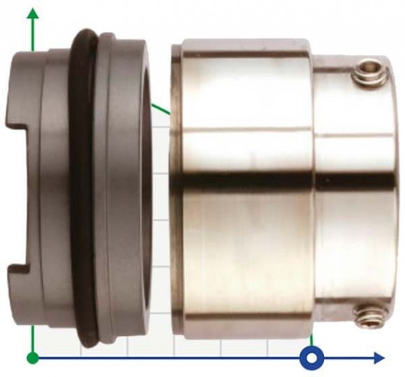Уплотнение Grundfos Sarlin R-706SP 65, SIC/SIC, VITON, 304