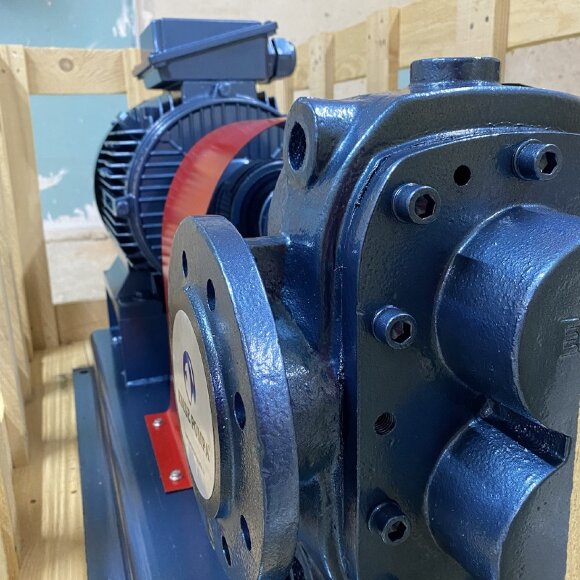 Pompa zębata do nierafinowanego oleju słonecznikowego EMSE EDP 1030, DN80, 30 m3/h, 3 bar, 7,5 kW, 380 V, 1000 obr Pompa zębata do nierafinowanego oleju słonecznikowego EMSE EDP 1030, DN80, 30 m3/h, 3 bar, 7,5 kW, 380 V, 1000 obr