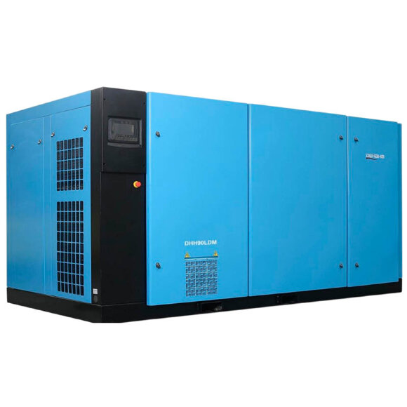 Zweistufiger Niederdruck-PM-VSD-Schraubenluftkompressor der LDM-Serie mit Luftstrom 5–70 m3/min, Leistung 22–280 kW, Druck 0,45–0,55 MPa