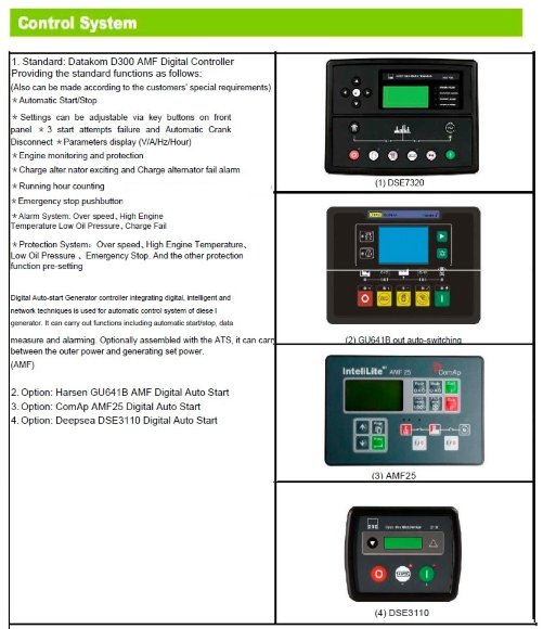 Générateur diesel industriel SOYGEN SG41R avec ATS et moteur Ricardo 41kVA, 33kW, 380V/50HZ type fermé