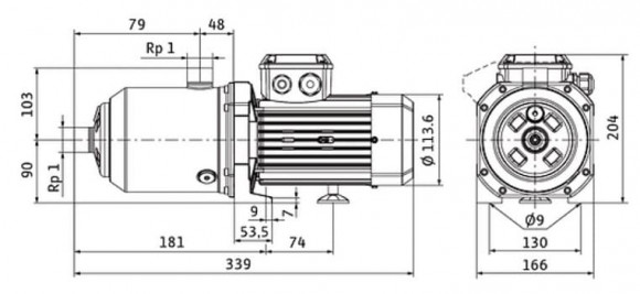 MEDANA CH1-L.402-1/E/E/10T насос WILO многоступенчатый для водоснабжения MEDANA CH1-L.402-1/E/E/10T насос WILO многоступенчатый для водоснабжения