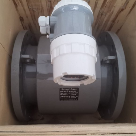 DN250 Stainless steel electromagnetic flow meter KLD PN40 (distillery stillage), 400 m3/h, 4-20mA, Ex