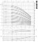 Bomba multietapa EVXE 10/12, 5,5 kW, 15 m3/h, 131 m, 380 V/T, AISI 304 (EBARA EVM)
