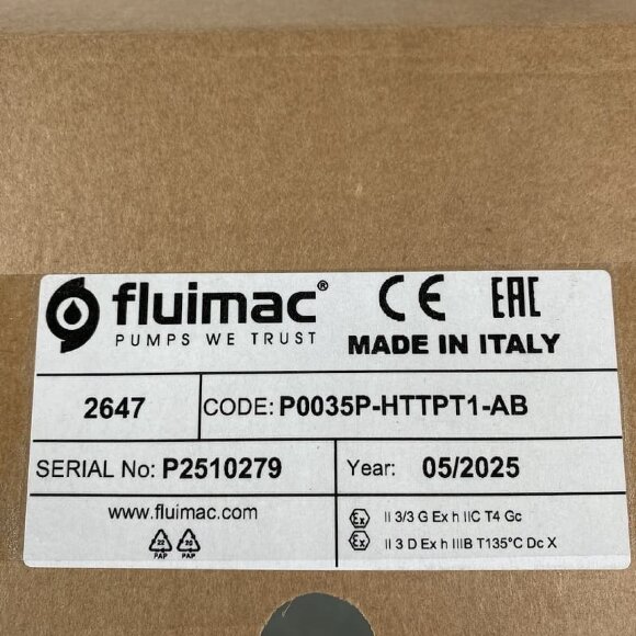 Пневматичний мембранний насос PHOENIX P35 PP HYTREL+PTFE/PTFE, 35 л/хв Пневматичний мембранний насос PHOENIX P35 PP HYTREL+PTFE/PTFE, 35 л/хв