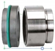 Gleitringdichtung R-HJ92N 38, SIC/SIC, VITON, 316, G16