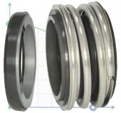 Sello del eje de la bomba R-MG1 45, CAR/SIC, VITON, 304, G6 Sello del eje de la bomba R-MG1 45, CAR/SIC, VITON, 304, G6