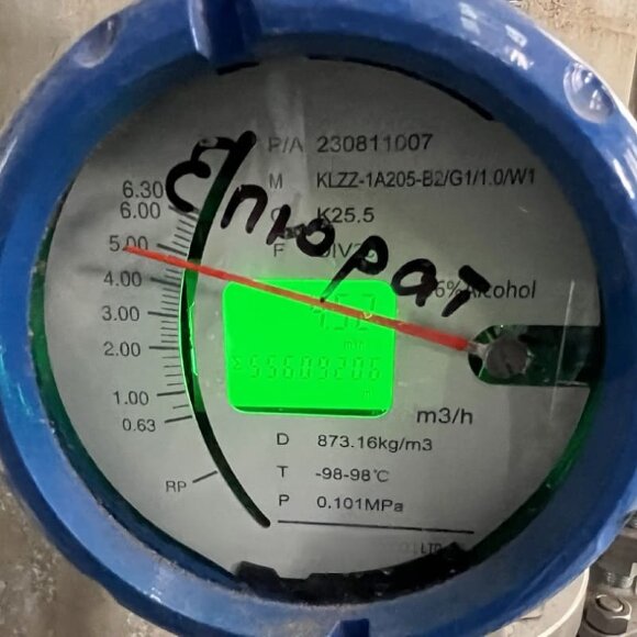 DN50 Stainless steel flow meter rotameter KLZZ PN40 (alcohol 40%), 0.63...6.3 m3/h, 4-20mA, Ex DN50 Stainless steel flow meter rotameter KLZZ PN40 (alcohol 40%), 0.63...6.3 m3/h, 4-20mA, Ex