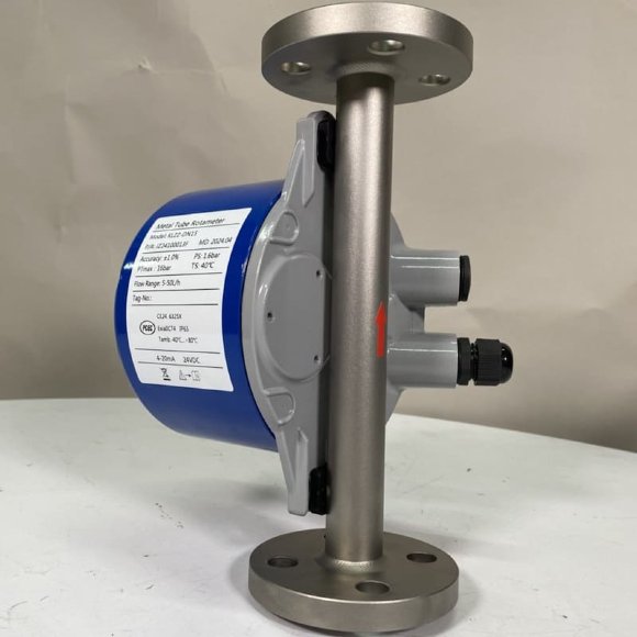 DN15 Расходомер ротаметр из нержавеющей стали KLZZ PN6 (liquid alcohol mixture C2H5OH 92%), 5-50 l/h, 4-20mA, Ex DN15 Расходомер ротаметр из нержавеющей стали KLZZ PN6 (liquid alcohol mixture C2H5OH 92%), 5-50 l/h, 4-20mA, Ex