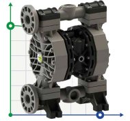 Bomba neumática de diafragma PHOENIX P400 PP SANTOPRENE+PTFE ATEX Bomba neumática de diafragma PHOENIX P400 PP SANTOPRENE+PTFE ATEX