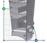 Бражная вакуумная колонна 2200 28 клапанных тарелок Бражная вакуумная колонна 2200 28 клапанных тарелок