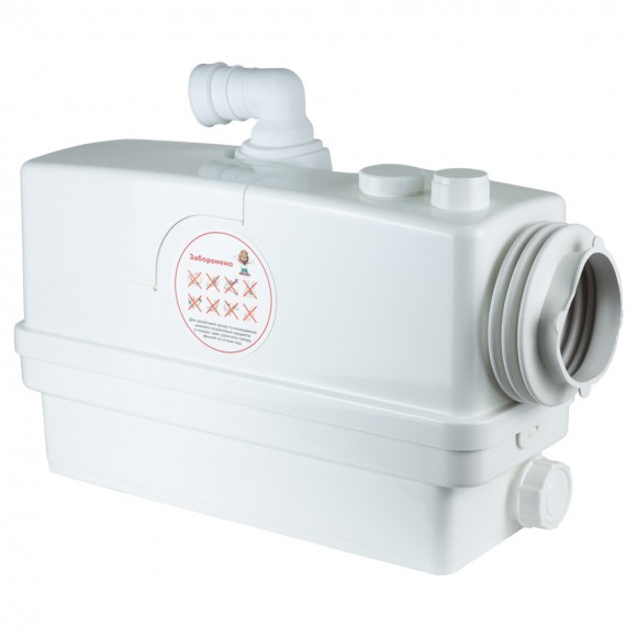 Станція каналізаційна 0.6кВт Hmax 8.5м Qmax 110л/хв 3 входу + боковий вхід 90мм LEO 3.0