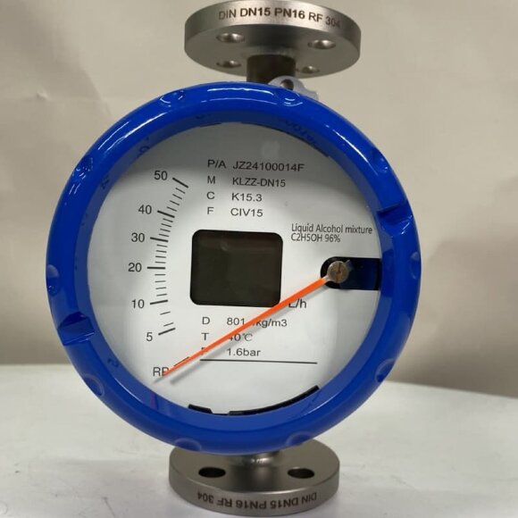 DN15 Расходомер ротаметр из нержавеющей стали KLZZ PN6 (liquid alcohol mixture C2H5OH 96%), 5-50 l/h, 4-20mA, Ex DN15 Расходомер ротаметр из нержавеющей стали KLZZ PN6 (liquid alcohol mixture C2H5OH 96%), 5-50 l/h, 4-20mA, Ex