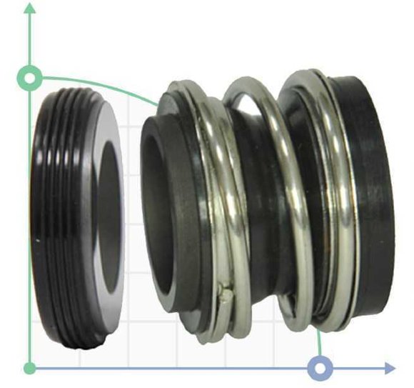 Gleitringdichtung R-MG1S20 20, SIC/SIC, VITON, 304, FG
