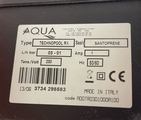 Насос басейн TECHNOPOOL RX 3-1 230V Santoprene станция автоматического дозирования Насос басейн TECHNOPOOL RX 3-1 230V Santoprene станция автоматического дозирования