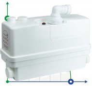 Abwasserstation 0.6KW Hmax 8.5m Qmax 110L / min 3 Eingänge + Fronteingang 90mm LEO 3.0 Abwasserstation 0.6KW Hmax 8.5m Qmax 110L / min 3 Eingänge + Fronteingang 90mm LEO 3.0