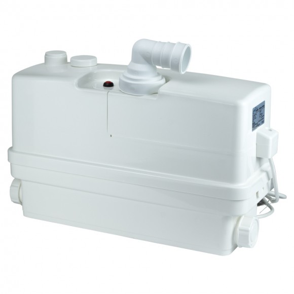 Station d'assainissement 0,6 kW Hmax 8,5 m Qmax 110l/min 3 entrées + entrée frontale 90mm LEO 3.0