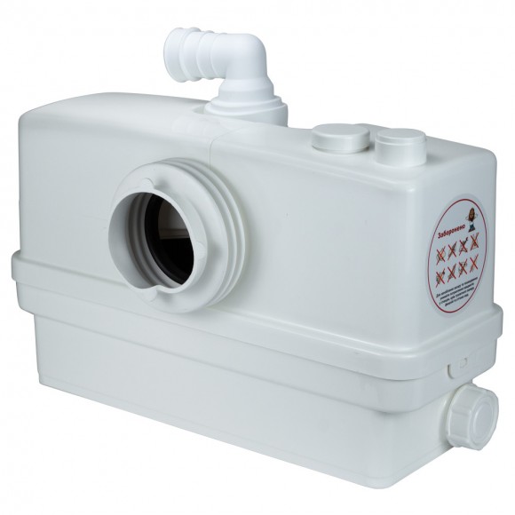 Station d'assainissement 0,6 kW Hmax 8,5 m Qmax 110l/min 3 entrées + entrée frontale 90mm LEO 3.0