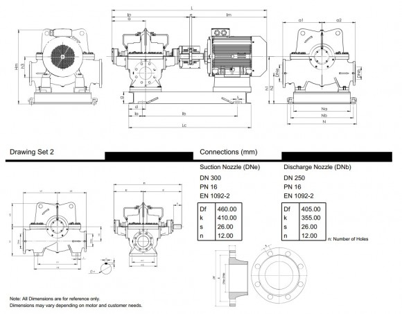 BSCE 250-450(1500) – насосный агрегат двустороннего входа, 250 кВт BSCE 250-450(1500) – насосный агрегат двустороннего входа, 250 кВт